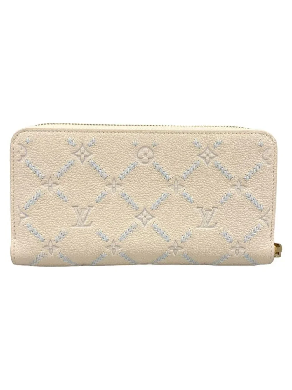 Louis Vuitton Wallet Zippy Quartz Couture Zip Around Leather Cowhide